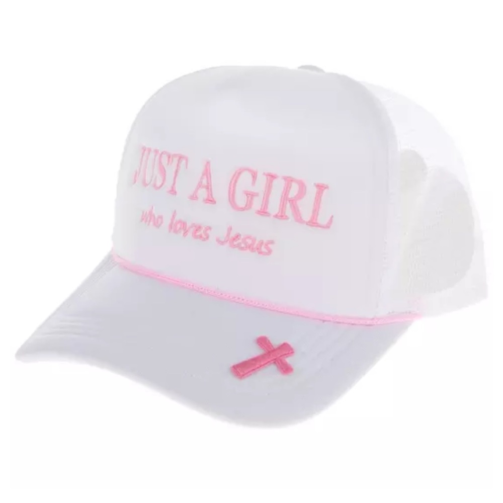 “Just A Girl Who Loves Jesus” Trucker Hat